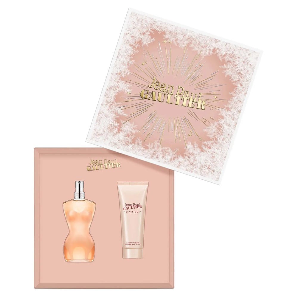 Jean Paul Gaultier Classique Gift Set (Eau De Toilette Spray 50ml + Body Lotion 75ml) - Fragrance London