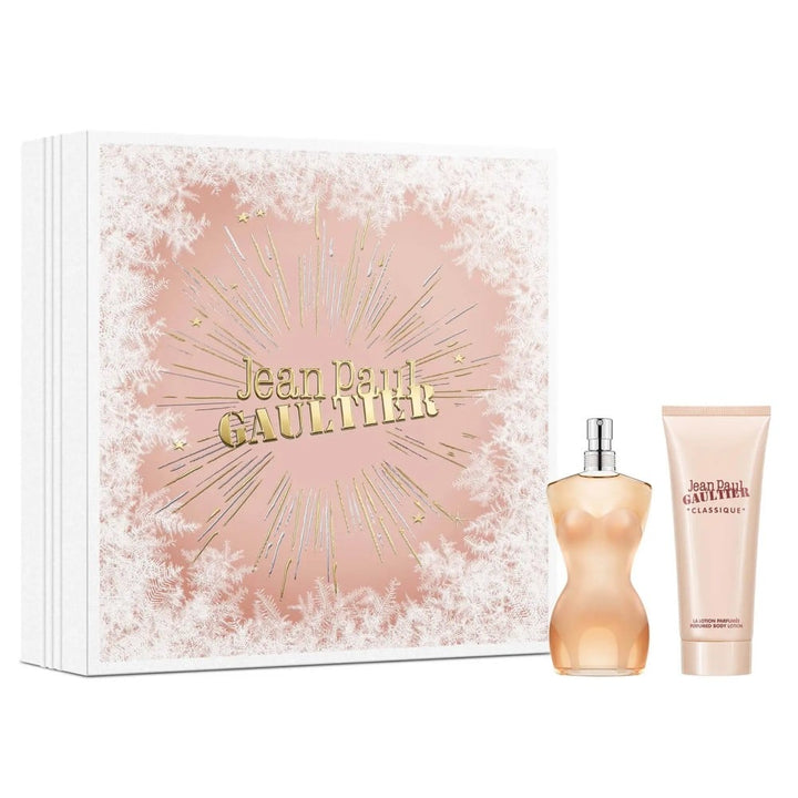 Jean Paul Gaultier Classique Gift Set (Eau De Toilette Spray 50ml + Body Lotion 75ml) - Fragrance London