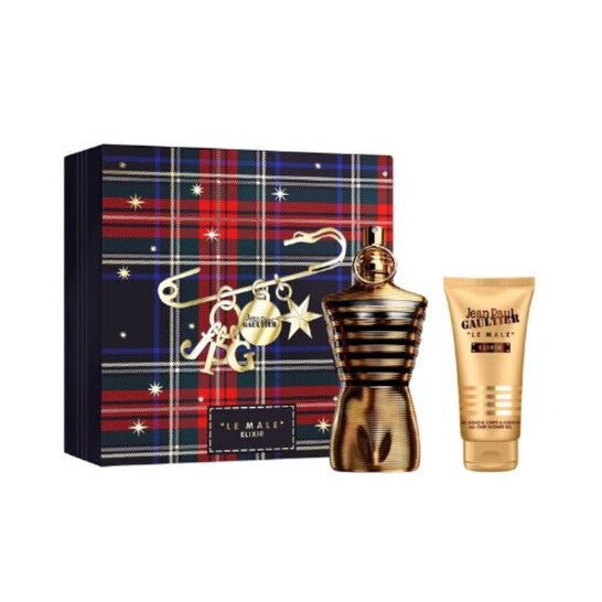 Jean Paul Gaultier Le Male Elixir Gift Set (Parfum Spray 125ml + Shower Gel 75ml) - Fragrance London