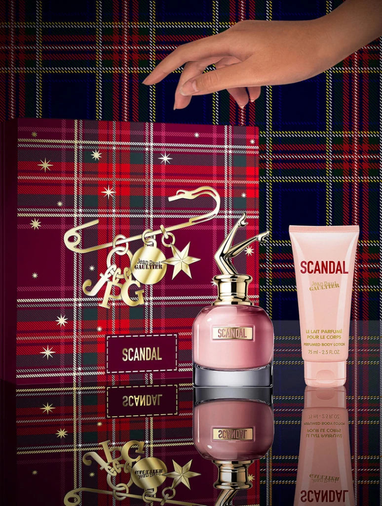 Jean Paul Gaultier Scandal Gift Set (Eau De Parfum Spray 80ml + Body Lotion 75ml + Eau De Parfum Spray 10ml) - Fragrance London