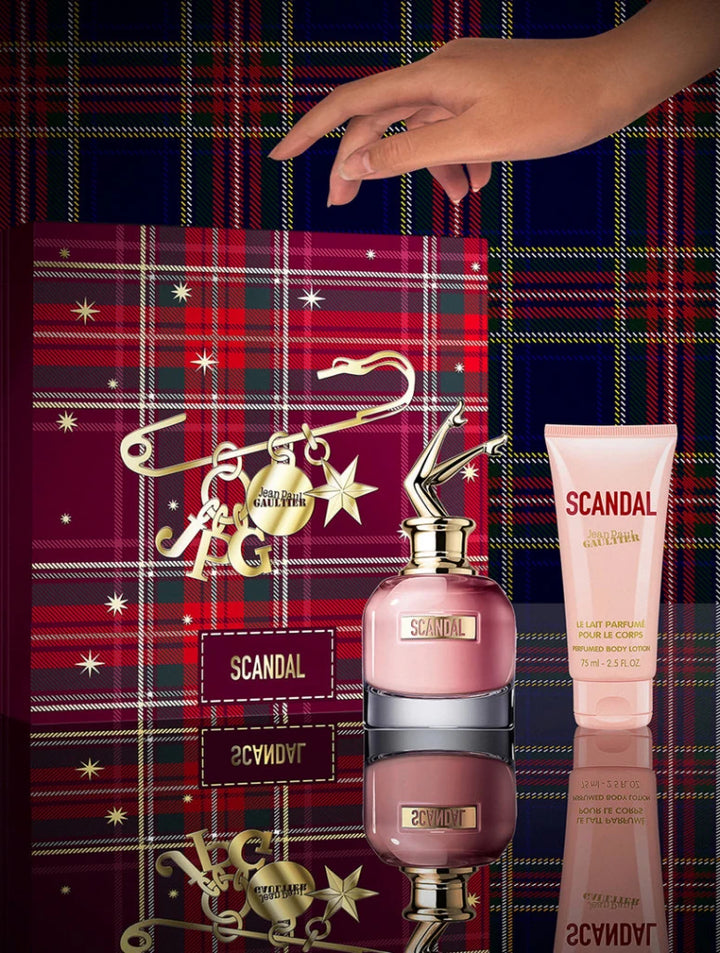 Jean Paul Gaultier Scandal Gift Set (Eau De Parfum Spray 80ml + Body Lotion 75ml + Eau De Parfum Spray 10ml) - Fragrance London