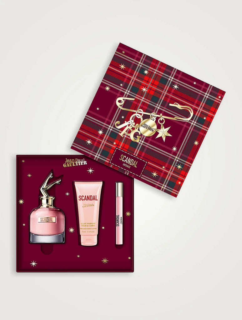 Jean Paul Gaultier Scandal Gift Set (Eau De Parfum Spray 80ml + Body Lotion 75ml + Eau De Parfum Spray 10ml) - Fragrance London