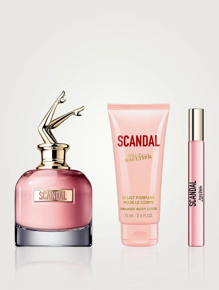 Jean Paul Gaultier Scandal Gift Set (Eau De Parfum Spray 80ml + Body Lotion 75ml + Eau De Parfum Spray 10ml) - Fragrance London