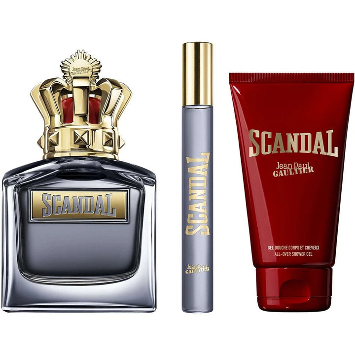 Jean Paul Gaultier Scandal Gift Set (Eau De Toilette Spray 100ml + Eau De Toilette Spray 10ml + Shower Gel 75ml) - Fragrance London