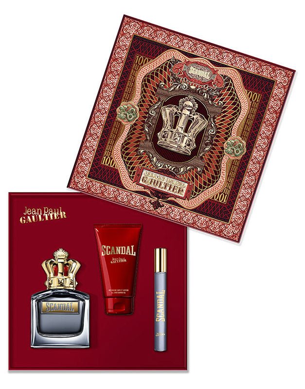 Jean Paul Gaultier Scandal Gift Set (Eau De Toilette Spray 100ml + Eau De Toilette Spray 10ml + Shower Gel 75ml) - Fragrance London