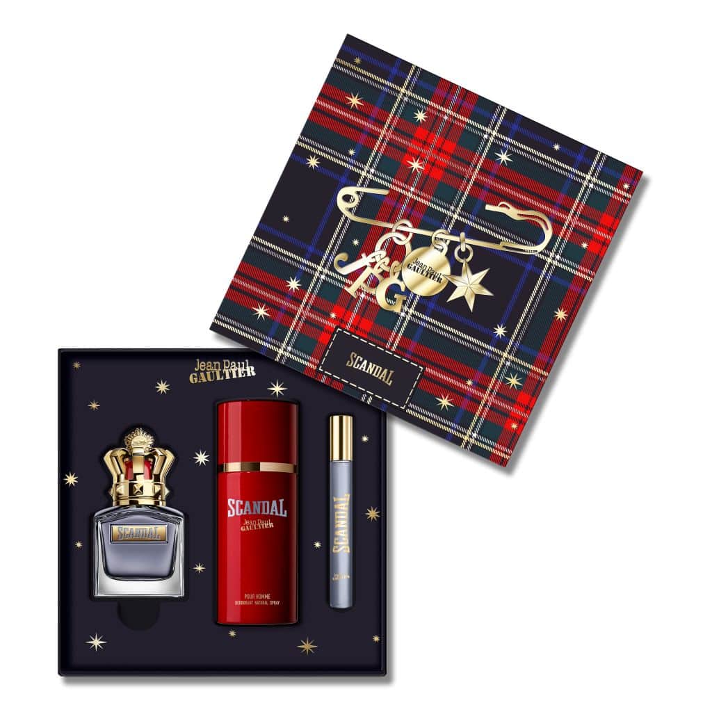 Jean Paul Gaultier Scandal Pour Homme Gift Set (Eau De Toilette Spray 50ml + Deodorant Spray 150ml + Eau De Toilette Spray 10ml) - Fragrance London