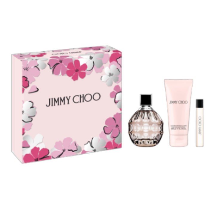 Jimmy Choo Gift Set (Eau De Parfum 100ml + Body Lotion 100ml + Eau De Parfum 7.5ml) - Fragrance London