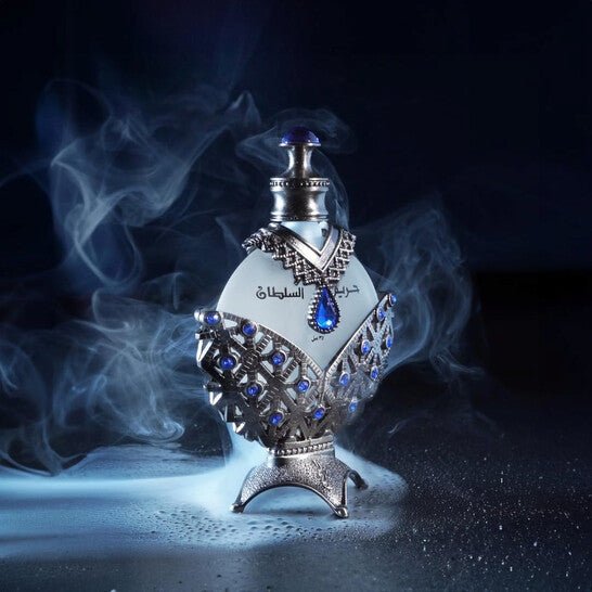 Khadlaj Hareem Al Sultan Antique Blue Silver Concentrated Oil Perfume 35ml - Fragrance London