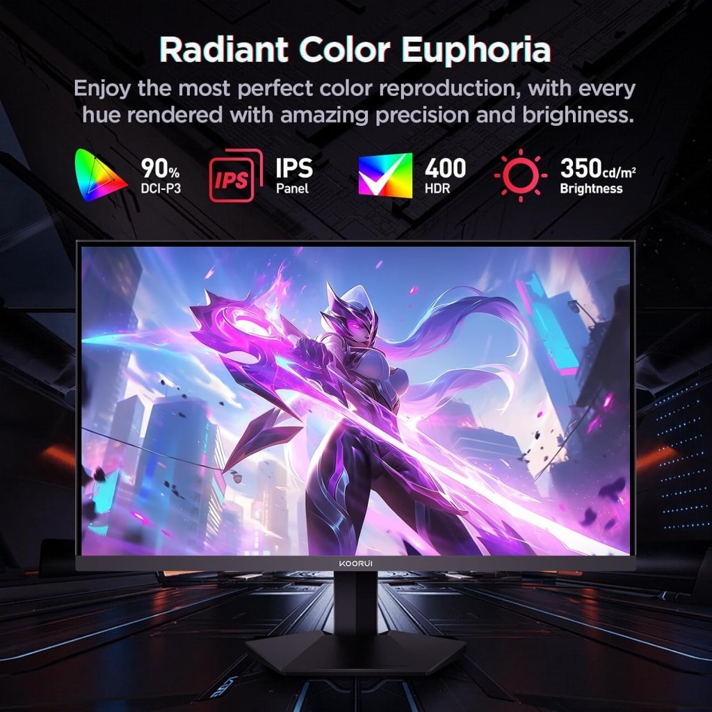 KOORUI 24" Gaming Monitor 180Hz QHD IPS – G2421V - Fragrance London