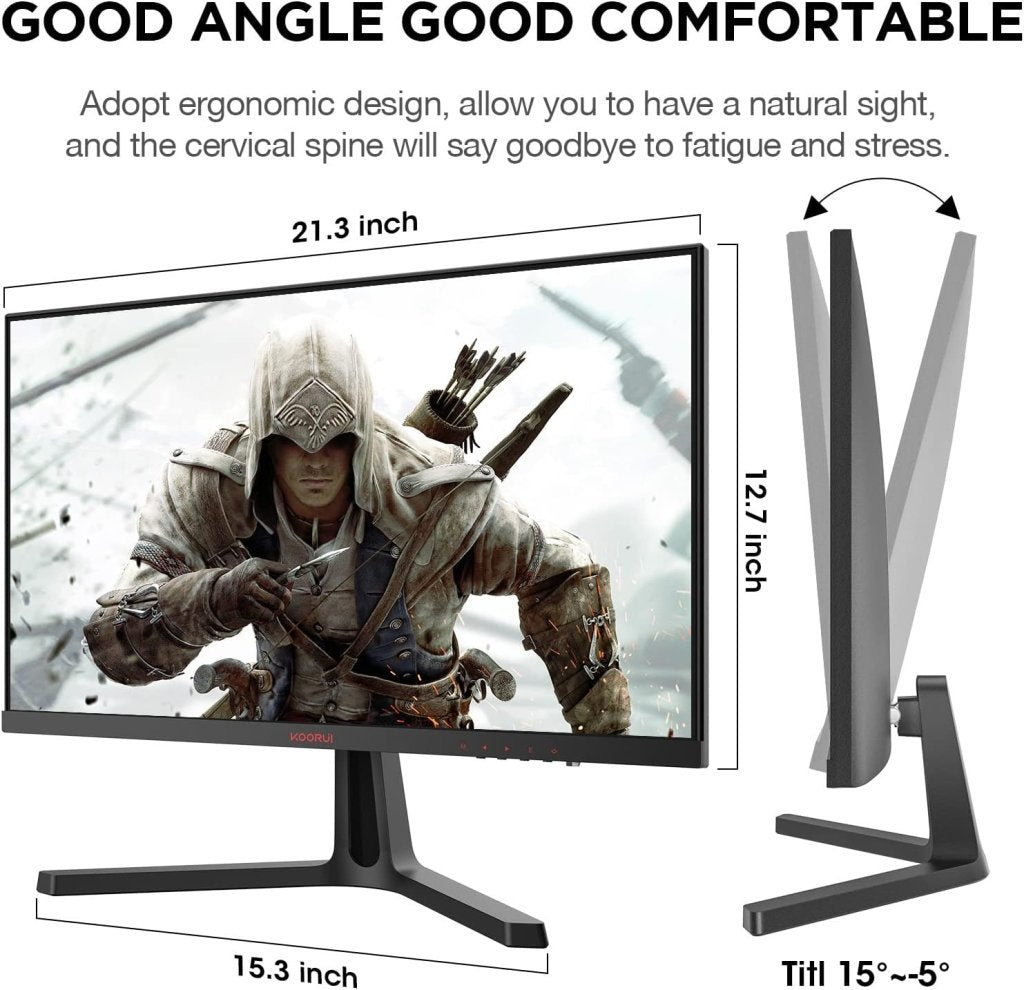 KOORUI 24 Inch Gaming Monitor 165Hz FHD VA 1ms Adaptive Sync – 24E4 - Fragrance London