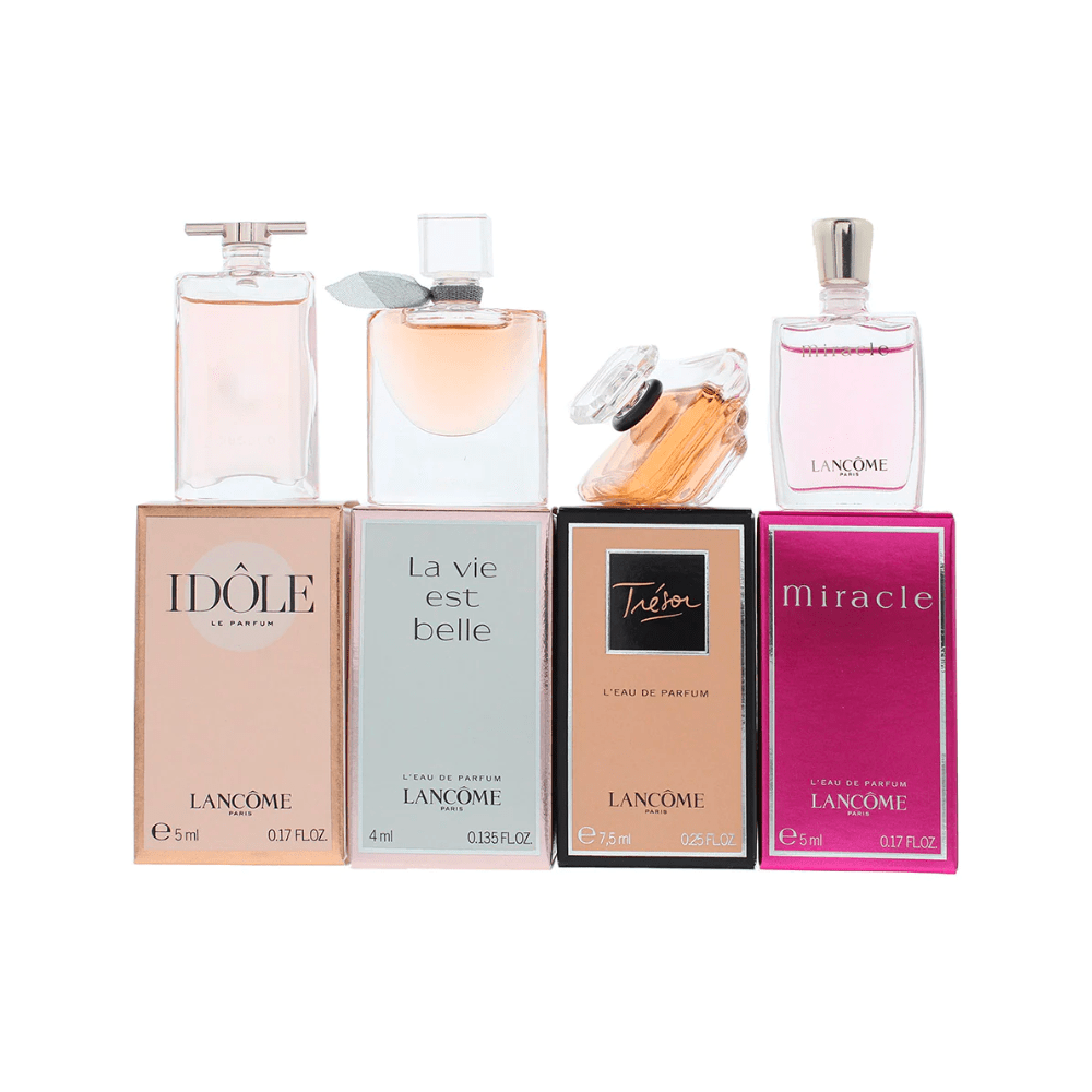 Lancome Idole Eau de Parfum Spray 5ml + La Vie Est Belle Eau de Parfum Spray 4ml + Tresor Eau de Parfum Spray 7.5ml + Miracle Eau de Parfum Spray 5ml - Fragrance London