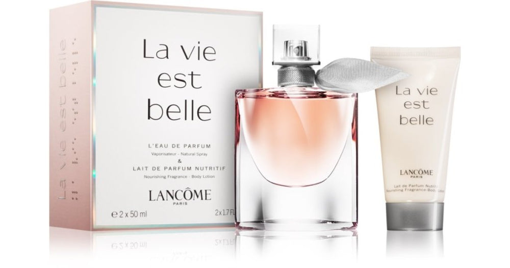 Lancôme La Vie Est Belle Gift Set (Eau De Parfum 50ml + Body Lotion 50ml) - Fragrance London