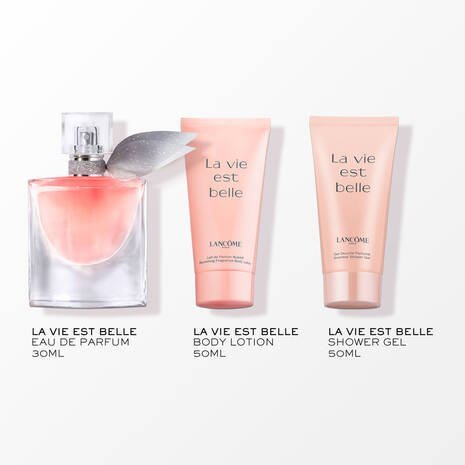 Lancome La Vie Est Belle Gift Set (Eau De Parfum Spray 30ml + Body Lotion 50ml + Shower Gel 50ml) - Fragrance London