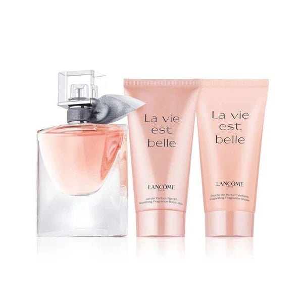 Lancome La Vie Est Belle Gift Set (Eau De Parfum Spray 30ml + Body Lotion 50ml + Shower Gel 50ml) - Fragrance London