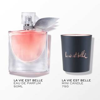 Lancome La Vie Est Belle Gift Set (Eau De Parfum Spray 50ml + Candle) - Fragrance London