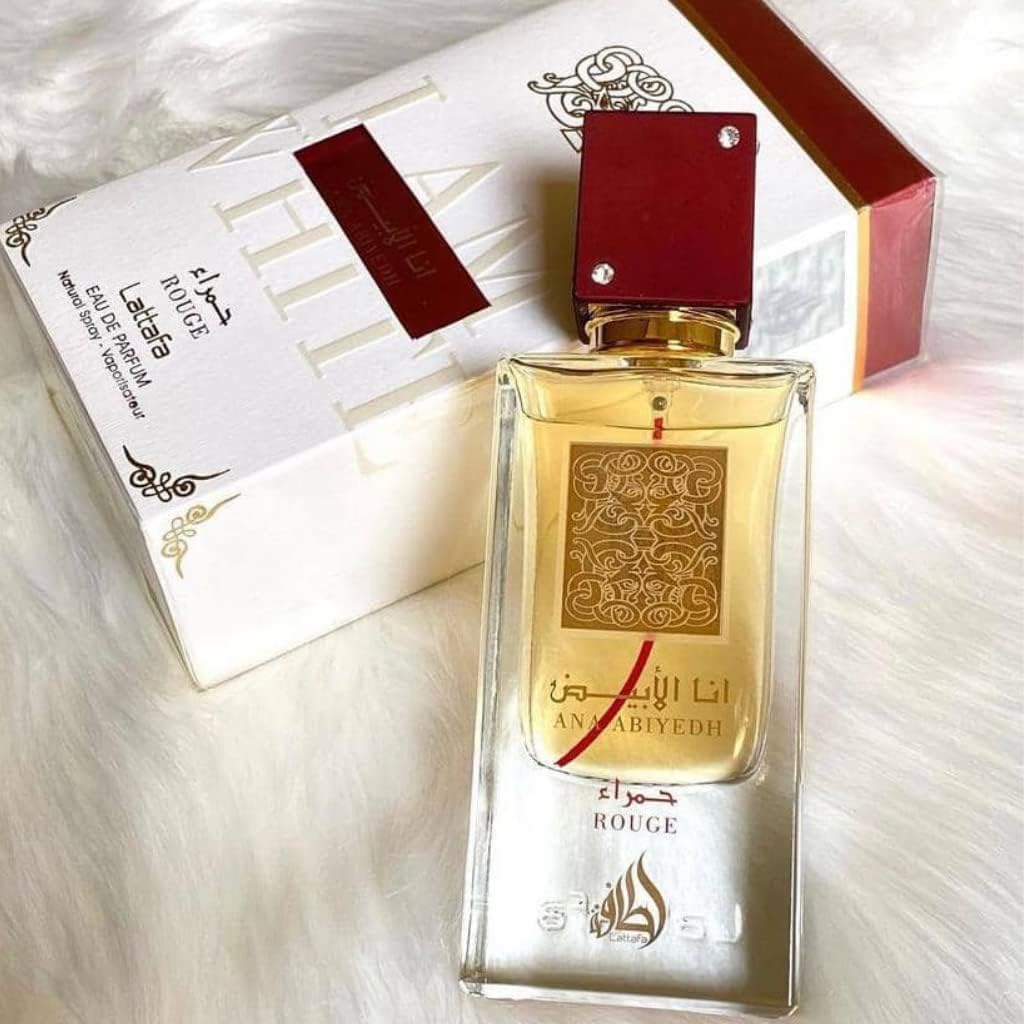 Lattafa Ana Abiyedh Rouge Eau De Parfum Spray 60ml - Fragrance London
