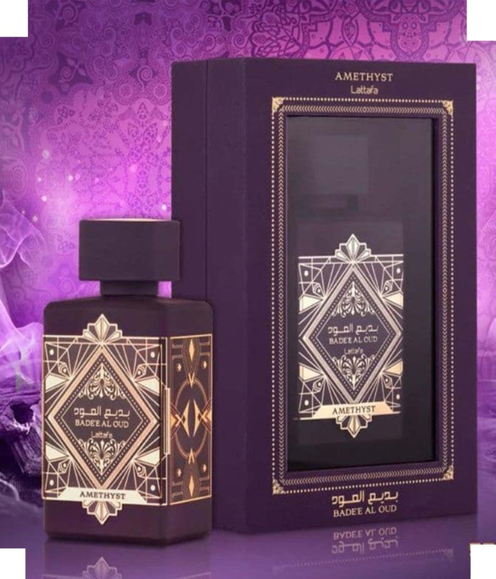 Lattafa Bade'e Al Oud Amethyst Eau de Parfum Spray 100ml - Fragrance London