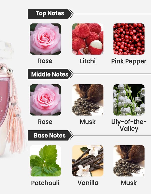 Lattafa Mohra Silky Rose Eau De Parfum Spray 100ml - Fragrance London