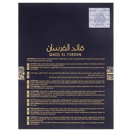 Lattafa Qaed Al Fursan Eau De Parfum Spray 90ml - Fragrance London