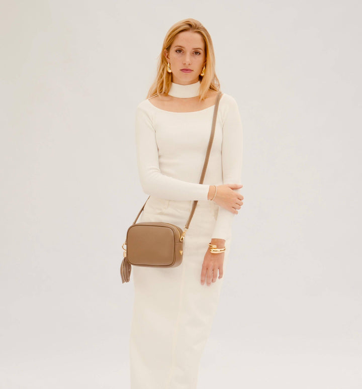 Apatchy London The Tassel Leather Crossbody Bag