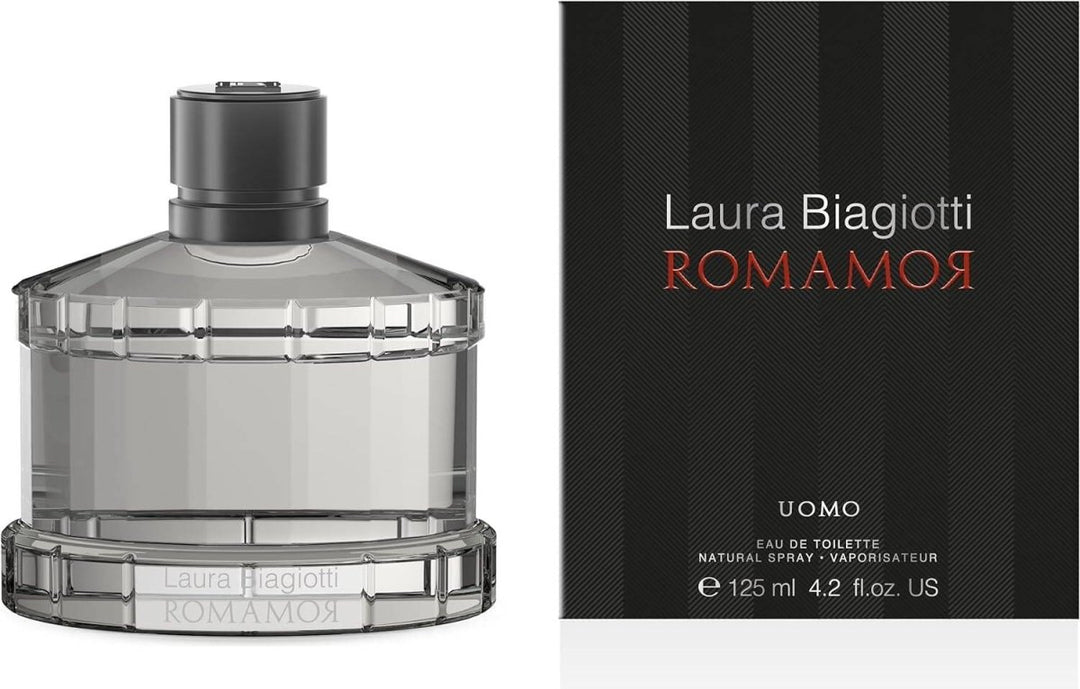 Laura Biagiotti Romamor Uomo Eau De Toilette Spray 125ml - Fragrance London