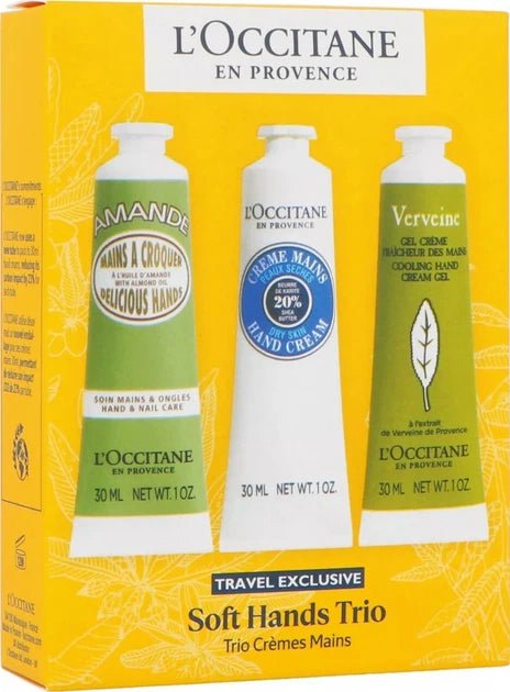 L’Occitane Set (Hand Cream 30ml + Almond Hand Cream 30ml + Verbena Hand Cream 30ml) - Fragrance London