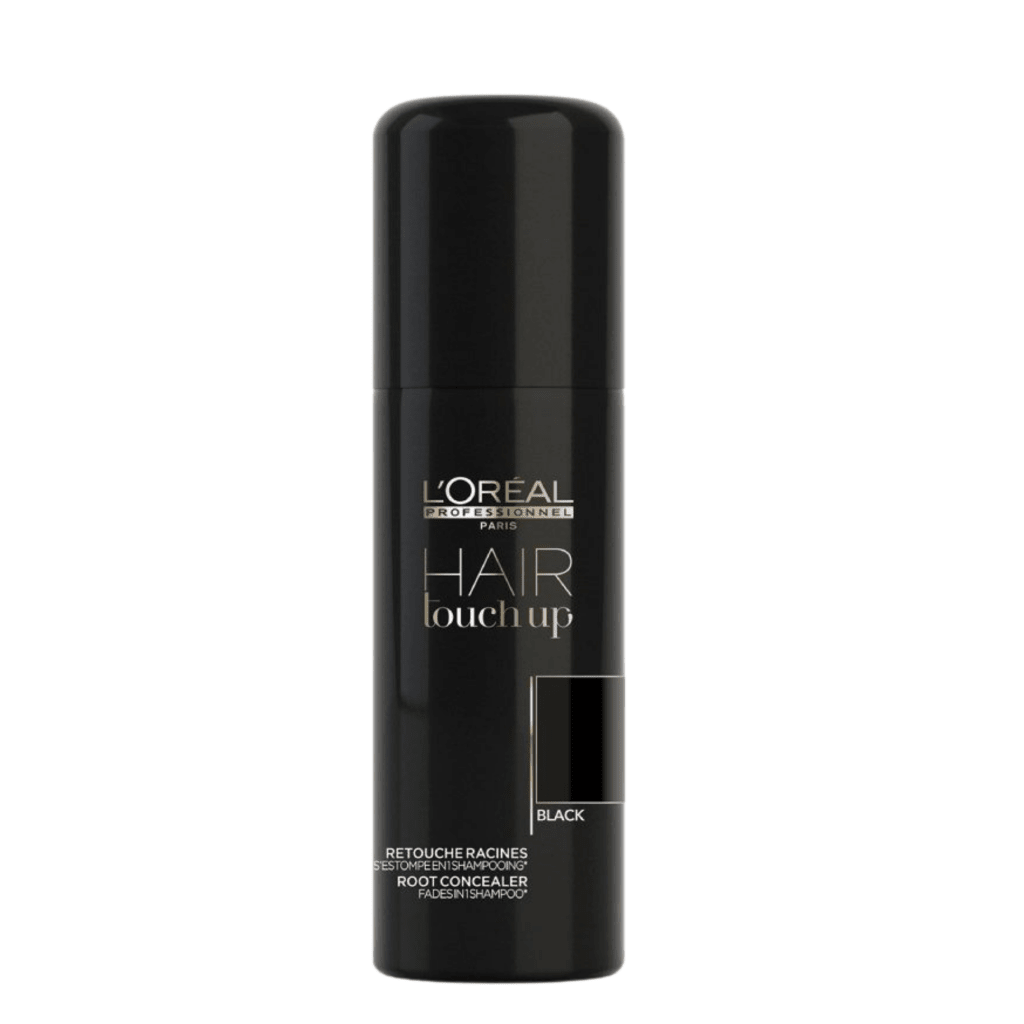 L'Oréal Professionnel Hair Touch Up Root Concealer Black 75ml - Fragrance London