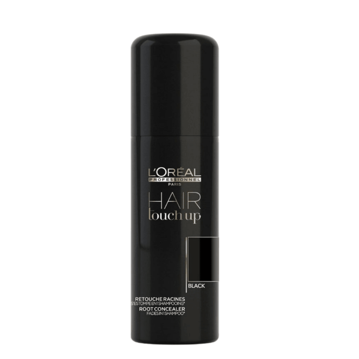 L'Oréal Professionnel Hair Touch Up Root Concealer Black 75ml - Fragrance London