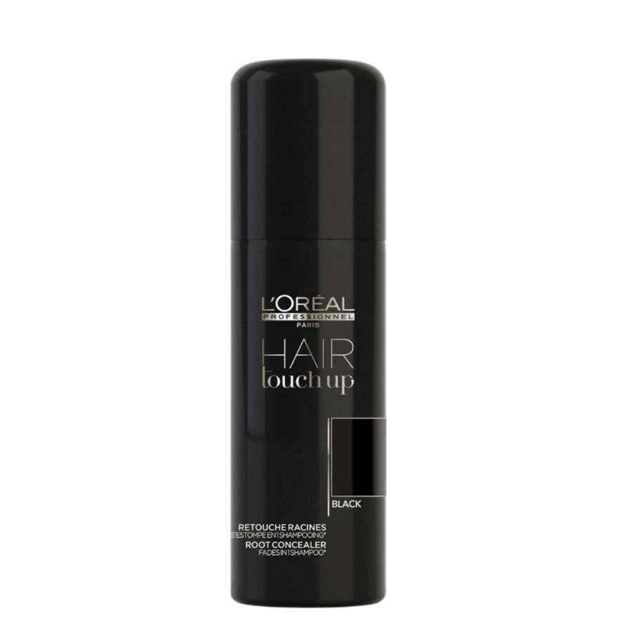L'Oréal Professionnel Hair Touch Up Root Concealer Black 75ml - Fragrance London
