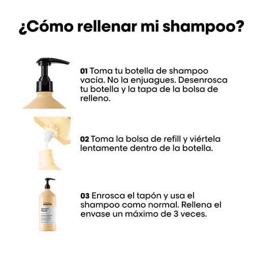 L'Oréal Professionnel Serie Expert Absolut Repair Shampoo Refill 1000ml - Fragrance London