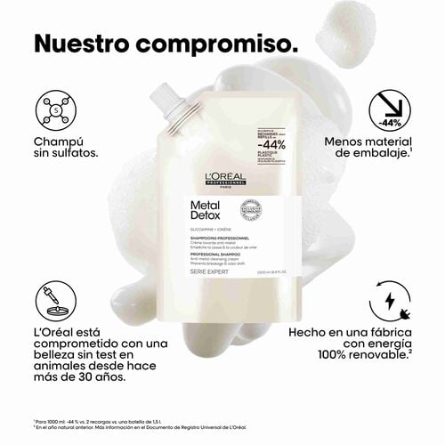 L'Oréal Professionnel Serie Expert Metal Detox Shampoo Refill 1000ml - Fragrance London