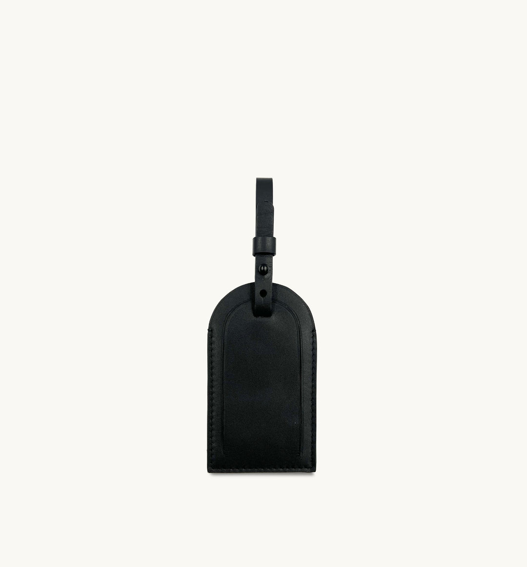 Apatchy London The Black Leather Luggage Tag