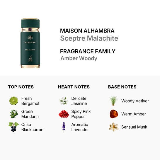 Maison Alhambra Sceptre Malachite Eau De Parfum Spray 100ml - Fragrance London