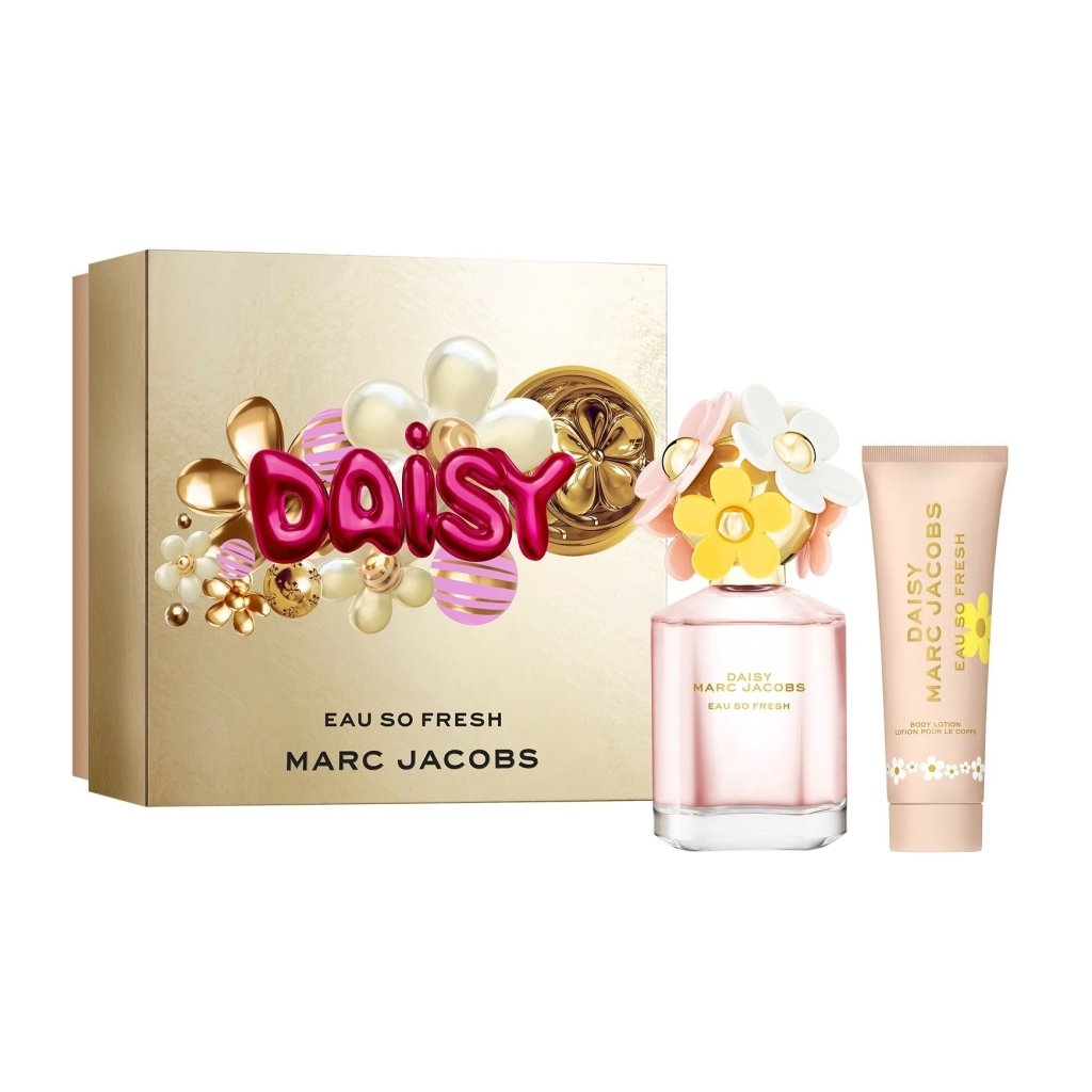 Marc Jacobs Daisy Eau So Fresh Gift Set (Eau De Toilette 75ml + Body Lotion 75ml) - Fragrance London