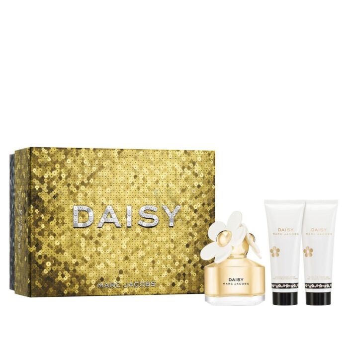 Marc Jacobs Daisy Gift Set (Eau De Toilette Spray 50ml + Body Lotion 75ml + Shower Gel 75ml) - Fragrance London