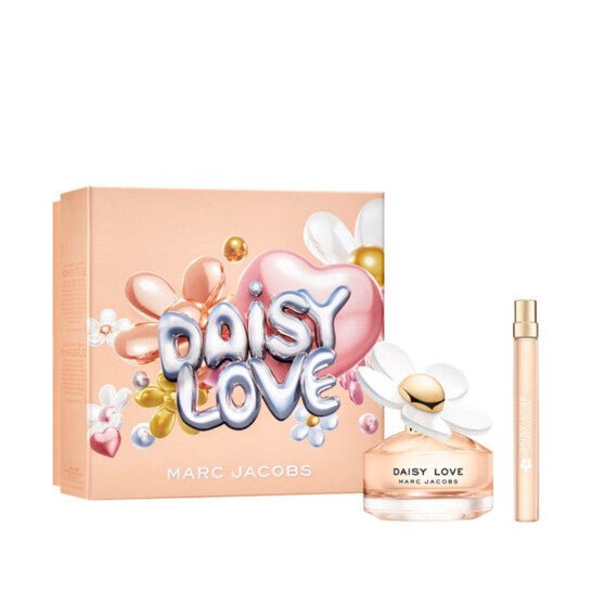 Marc Jacobs Daisy Love Gift Set (Eau De Toilette Spray 50ml + Eau De Toilette Spray 10ml) - Fragrance London