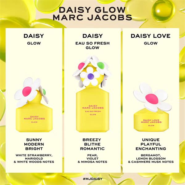 Marc Jacobs Daisy Love Glow Eau De Toilette Spray 50ml - Fragrance London