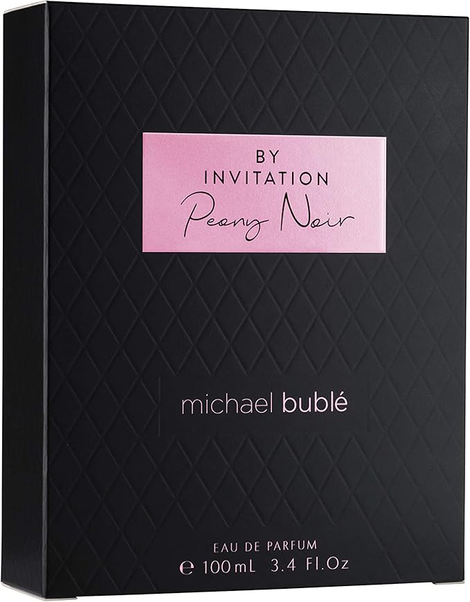 Michael Buble By Invitation Peony Noir Eau De Parfum Spray 100ml - Fragrance London