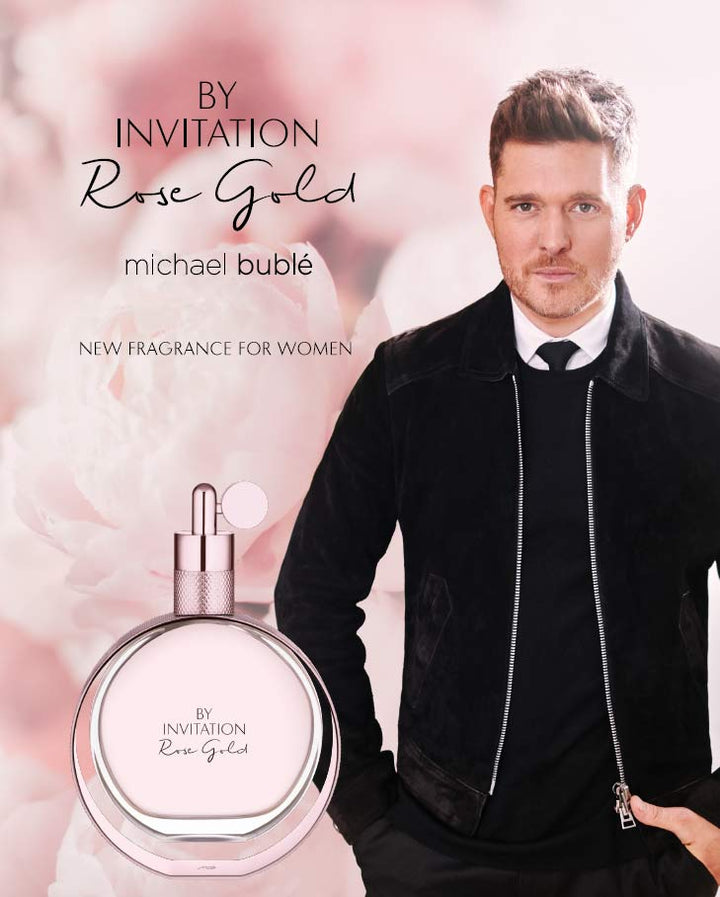 Michael Buble By Invitation Rose Gold Eau de Parfum Spray 30ml - Fragrance London
