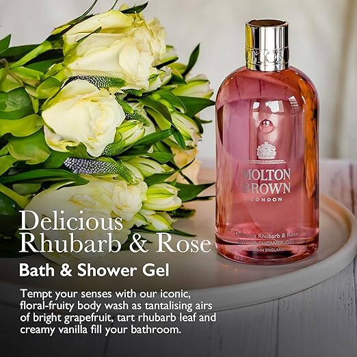Molton Brown Delicious Rhubarb & Rose Bath & Shower Gel 300ml - Fragrance London