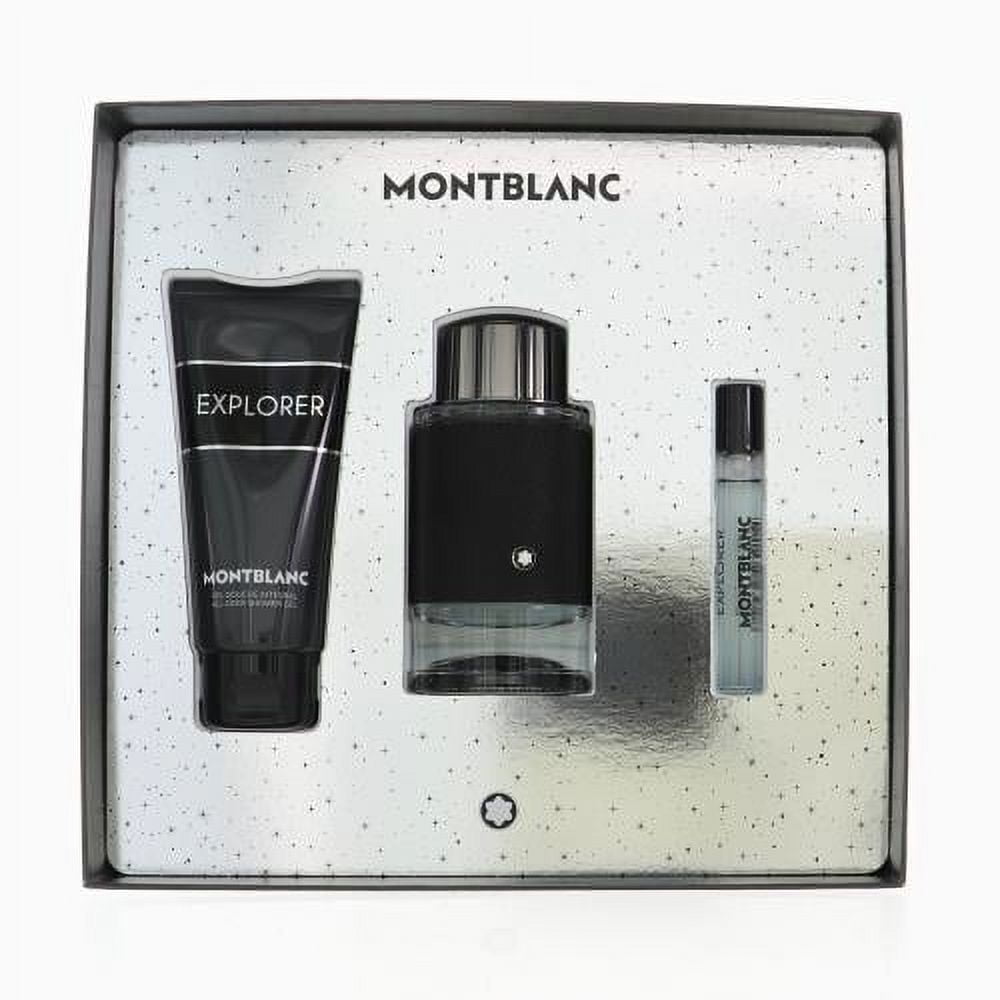 Mont Blanc Explorer Gift Set (Eau De Parfum 100ml + Eau De Parfum 7.5ml + Shower Gel 100ml) - Fragrance London