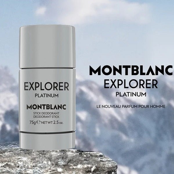 Montblanc Explorer Platinum Deodorant Stick 75ml - Fragrance London