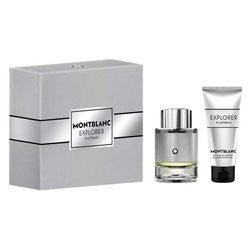Montblanc Explorer Platinum Gift Set (Eau De Parfum Spray 60ml + Shower Gel 100ml) - Fragrance London