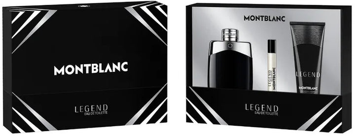 Montblanc Legend Gift Set (Eau De Toilette 100ml + Shower Gel 100ml + Eau De Toilette 7.5ml) - Fragrance London
