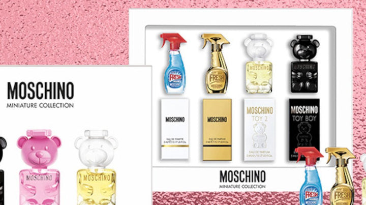 Moschino Miniatures Gift Set (3 x Eau De Parfum Spray 5ml + 1 x Eau De Toilette Spray 5ml) - Fragrance London