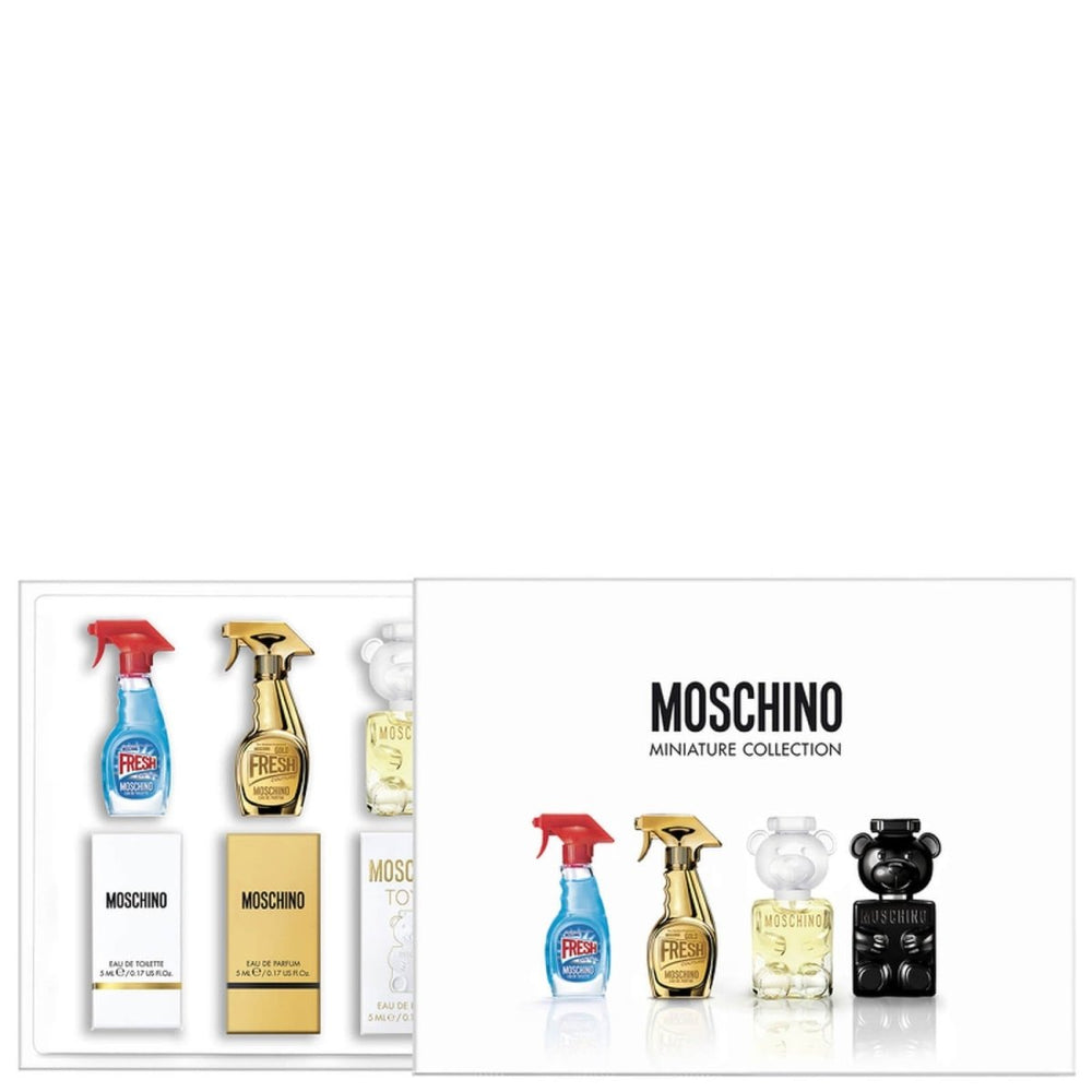 Moschino Miniatures Gift Set (3 x Eau De Parfum Spray 5ml + 1 x Eau De Toilette Spray 5ml) - Fragrance London