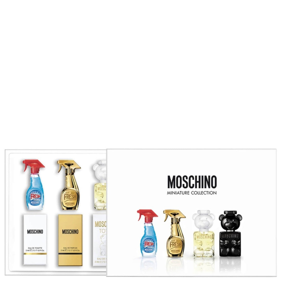 Moschino Miniatures Gift Set (3 x Eau De Parfum Spray 5ml + 1 x Eau De Toilette Spray 5ml) - Fragrance London