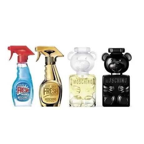 Moschino Miniatures Gift Set (3 x Eau De Parfum Spray 5ml + 1 x Eau De Toilette Spray 5ml) - Fragrance London