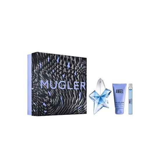 Mugler Angel Gift Set (Eau De Parfum Spray 50ml + Eau De Parfum Spray 10ml + Body Lotion 50ml)