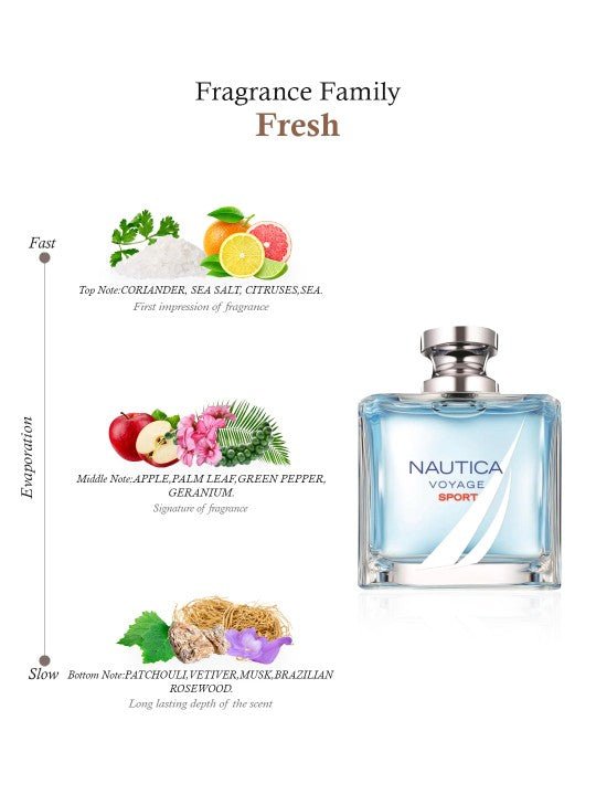 Nautica Voyage Sport Eau De Toilette Spray 100ml - Fragrance London